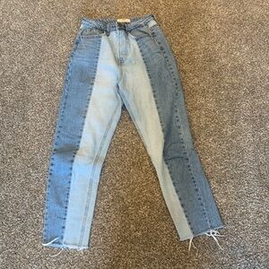 STR two-tone jeans